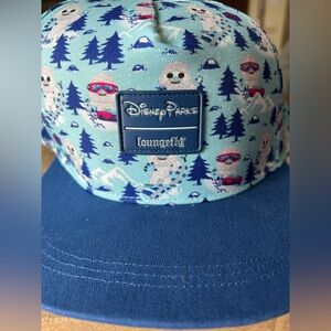 Disney Parks Loungefly Animal Kingdom Yeti Everest Baseball Cap Hat Blue NWT